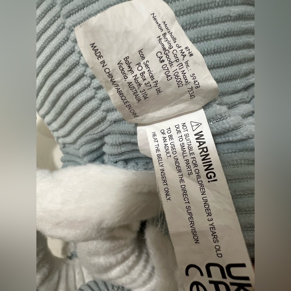 Charming Gray and White Octopus Plush - Picture 4 of 5